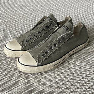Converse x John Varvatos All Star Low Top Laceless Slip Ons - Mens 9 / Womens 11